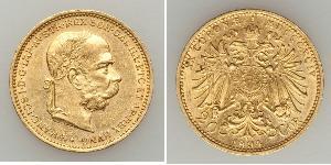 20 Corona Австро-Угорщина (1867-1918) Золото Франц Иосиф I (1830 - 1916)