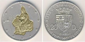 20 Diner Andorra (1278 - ) Silver 