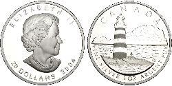 20 Dollar Brésil Argent Elizabeth II (1926-2022)