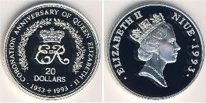 20 Dollar Niue (1974 - ) Argent 