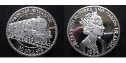 20 Dollar Îles Turques-et-Caïques Argent Elizabeth II (1926-2022)