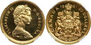 20 Dollar Kanada Gold Elizabeth II (1926-2022)