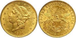20 Dollar Vereinigten Staaten von Amerika (1776 - ) Gold 