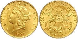 20 Dollar Vereinigten Staaten von Amerika (1776 - ) Gold 