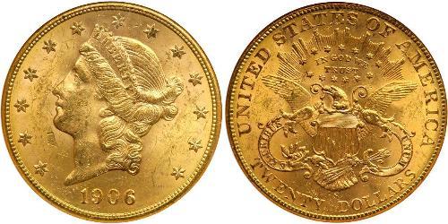 20 Dollar Vereinigten Staaten von Amerika (1776 - ) Gold 