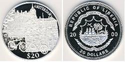 20 Dollar Liberia (1847 - ) Silber 