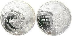20 Dollar Liberia (1847 - ) Silver 