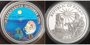 20 Dollar Palau (1994 - ) Silver 