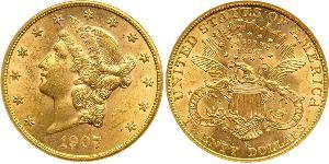 20 Dollar 美利堅合眾國 (1776 - ) 金 