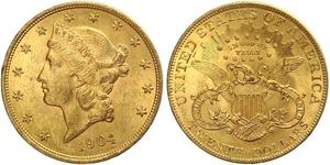 20 Dollar 美利堅合眾國 (1776 - ) 金 