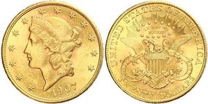 20 Dollar 美利堅合眾國 (1776 - ) 金 