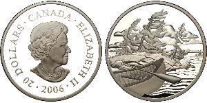 20 Dollar 巴西 銀 伊丽莎白二世 (1926-2022)