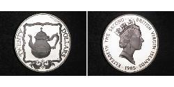 20 Dollar 维尔京群岛 銀 伊丽莎白二世 (1926-2022)