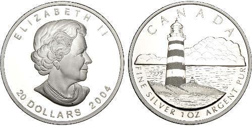 20 Dollaro Brasile Argento Elisabetta II (1926-2022)