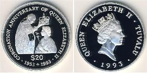 20 Dollaro Tuvalu Argento 