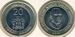 20 Dollaro Giamaica (1962 - ) Bimetal 