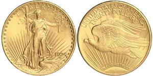20 Dólar Estados Unidos de América (1776 - ) Oro 