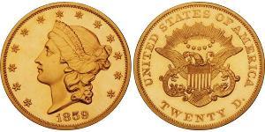 20 Dólar Estados Unidos de América (1776 - ) Oro 