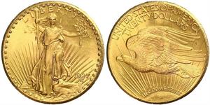 20 Dólar Estados Unidos de América (1776 - ) Oro 