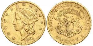 20 Dólar Estados Unidos de América (1776 - ) Oro 