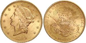 20 Dólar Estados Unidos de América (1776 - ) Oro 
