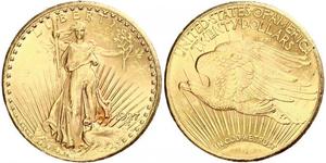 20 Dólar Estados Unidos de América (1776 - ) Oro 