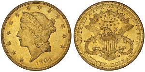 20 Dólar Estados Unidos de América (1776 - ) Oro 