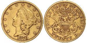 20 Dólar Estados Unidos de América (1776 - ) Oro 