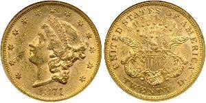 20 Dólar Estados Unidos de América (1776 - ) Oro 