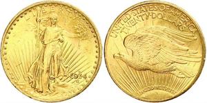 20 Dólar Estados Unidos de América (1776 - ) Oro 