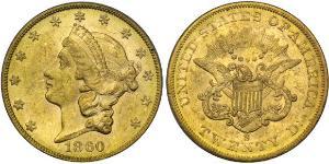 20 Dólar Estados Unidos de América (1776 - ) Oro 