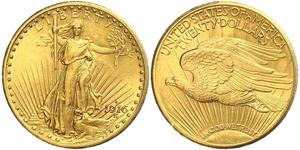 20 Dólar Estados Unidos de América (1776 - ) Oro 