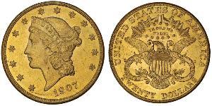 20 Dólar Estados Unidos de América (1776 - ) Oro 