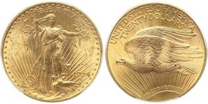20 Dólar Estados Unidos de América (1776 - ) Oro 