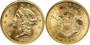 20 Dólar Estados Unidos de América (1776 - ) Oro 