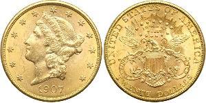 20 Dólar Estados Unidos de América (1776 - ) Oro 