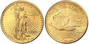 20 Dólar Estados Unidos de América (1776 - ) Oro 