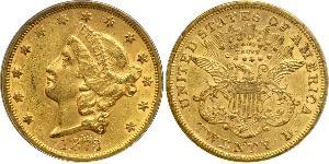 20 Dólar Estados Unidos de América (1776 - ) Oro 