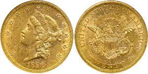 20 Dólar Estados Unidos de América (1776 - ) Oro 