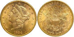 20 Dólar Estados Unidos de América (1776 - ) Oro 