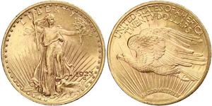 20 Dólar Estados Unidos de América (1776 - ) Oro 
