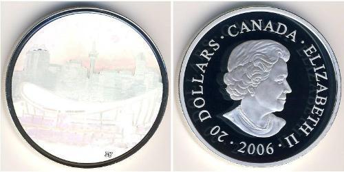 20 Dólar Canadá Plata 