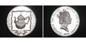 20 Dólar Islas Vírgenes Plata Isabel II (1926-2022)