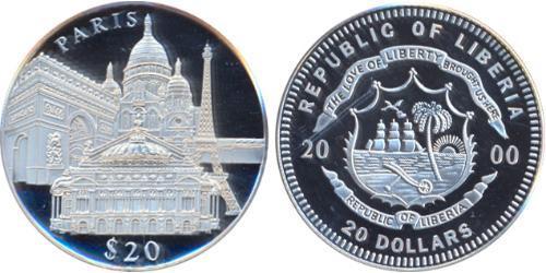 20 Dólar Liberia (1847 - )  
