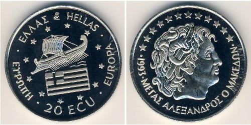20 Ecu Repubblica Ellenica (1974 - ) Rame/Nichel 