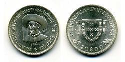 20 Escudo Estado Novo (Portogallo) (1933 - 1974) Argento 