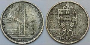 20 Escudo Estado Novo (Portogallo) (1933 - 1974) Argento 