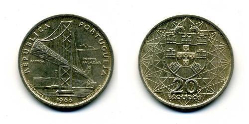 20 Escudo Estado Novo (Portogallo) (1933 - 1974) Argento 