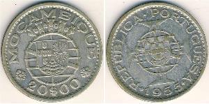 20 Escudo Mozambico (1975 - ) Argento 