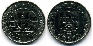 20 Escudo Portugal / Portuguese Angola (1575-1975) Cuivre/Nickel 
